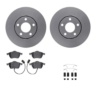 R1 Concepts WDWH1-73014 Brake Rotor- Carbon Coated W/ Ceramic Pads & Hdw